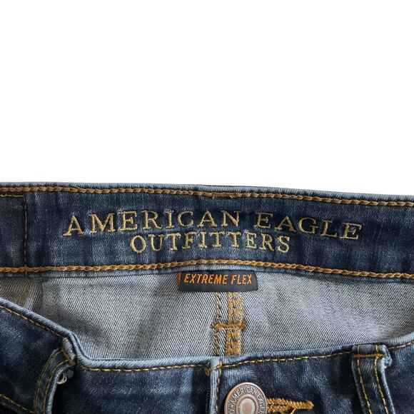 AMERICAN EAGLE Men's Extreme Flex Original Straight Jeans Dark Wash Size 28x32 - Picture 8 of 12